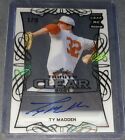 Ty Madden 2021 Leaf Trinity Clear XRC Rookie Card Auto Autograph #3/10. rookie card picture