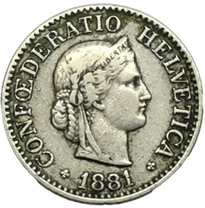 The World's Oldest Coin still in Circulation 10 Rappen SWITZERLAND (136H) - Picture 1 of 3
