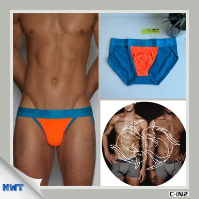 C-IN2 - Super Bright - Men's Dash Brief - Benicci Blue (M) - Image 1 of 4