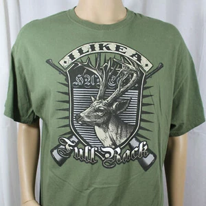 T-Shirt I Like A Full Rack XL grün Hirsch Jagd - Bild 1 von 9
