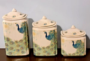 222 Fifth Lakshmi Peacock Design 6 Teile Kanister Set (NEU) PSJ - Bild 1 von 10