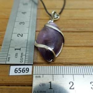 Pendentif argenté en AMETRINE pierre naturelle - collier reiki  lithotherapie - Picture 1 of 5