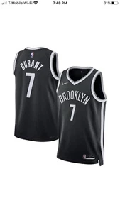 Camiseta deportiva Nike Kevin Durant Nike Brooklyn Nets #7 Swingman para hombre talla mediana-44 $120�� - Imagen 1 de 11