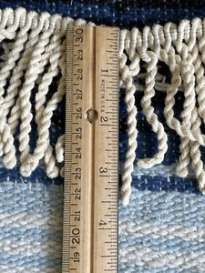 ✅4 piezas NUEVO Borde de flecos de tapicería de cuerda retorcida 3,5" Marfil crema 7 yd + 7" TOTAL - Imagen 1 de 6