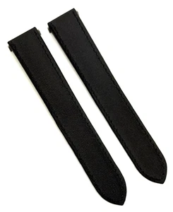 Cinturino orologio Cartier Roadster 19 mm x 18 mm nero Toile de Voile autentico OEM - Foto 1 di 7