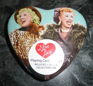 Vandor Tin w/ Playing Cards- I Love Lucy- #14284- New/Sealed- RETIRED- from 2005 - Picture 1 of 2