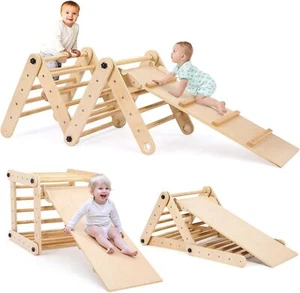 Struttura da arrampicata per bambini bambino triangolo e tavola da arrampicata impalcatura da arrampicata indoor - Foto 1 di 6