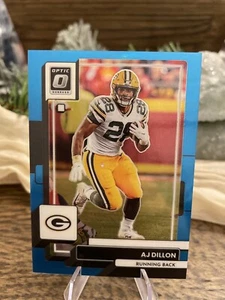 2022 Panini Donruss Optic A.J. Dillon Light Blue Prizm /299 #40 Packers - Picture 1 of 2