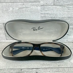 OCCHIALI DA VISTA RAY-BAN RB 7047 5574 HAVANA BLU SCURO AUTENTICI 54-17 solo montatura - Foto 1 di 13