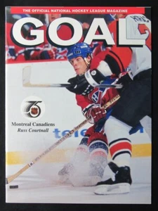 1991 revista Goal NHL Russ Courtnall Montreal canadienses en portada 176426 - Imagen 1 de 2