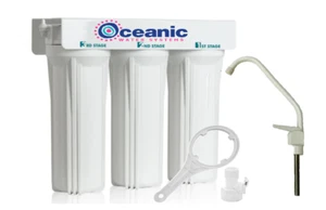 Triple Under Sink Filtration System | Ionizing Alkaline, GAC, Carbon Filters - Picture 1 of 3