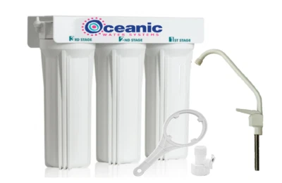 Triple Under Sink Filtration System | Ionizing Alkaline, GAC, Carbon Filters - Image 1 of 3