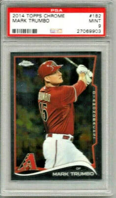 2014 Topps Chrome Mike Trumbo PSA 9 - Image 1 of 2