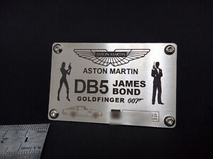Aston Martin DB5 James Bond Goldfinger 007 Metal Nameplate for 1/8 Eaglemoss DB5