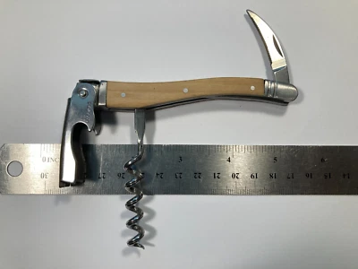LAGUIOLE S Pellegrino Corkscrew Bottle Opener Knife Waiters Tool - Image 1 of 4