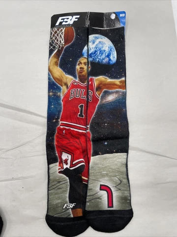 Chicago Bulls Athletic Crew Socks - FBF Originals Michael Jordan Size MD Cover