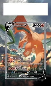 Pokemon Extended Art Inserts for PSA Slabs- Charizard V 154 Brilliant Stars - Picture 1 of 2