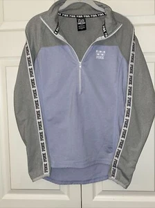 PINK Victoria's Secret Ultimate Top Womens M Athletic Running Thumbholes 1/2 Zip - Picture 1 of 12