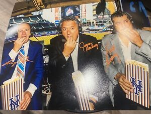 HERNANDEZ / COHEN / DARLING NEW YORK METS ANNOUNCERS  JSA AUTHENTIC SIGNED 16x20