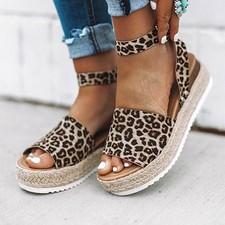 animal print womens sandals