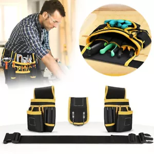 Werkzeuggürtel Herren Handwerker Gürtel mit 26 Tasche Magnetische Werkzeugtasche - Bild 1 von 22
