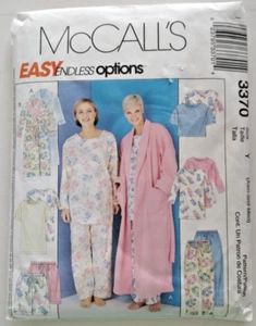 McCall's Sewing Patterns #3370 nuovo pigiama facile accappatoi da notte taglia XS-M 4-14 - Foto 1 di 3