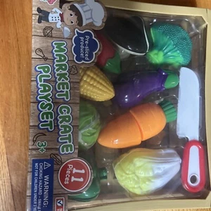 Marktkiste Spielset, vorgeschnittene Produkte, 11 Teile - Bild 1 von 2