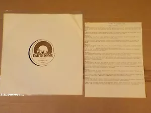 EARTH NEWS RADIO SHOW VARIOUS STORIES INCLUDED GRAND FUNK WK OF 11/2/81 W/CUE VG - Picture 1 of 7