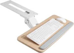 VIVO Adjustable Computer Keyboard Mouse Platform Tray Ergonomic Under Table Desk - Picture 1 of 12