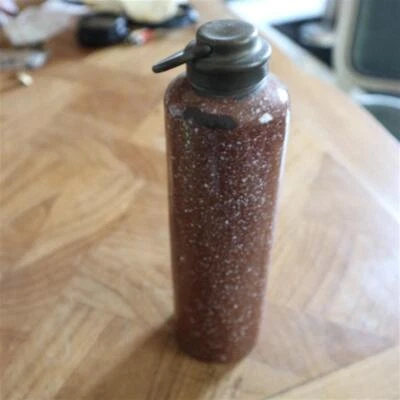 ancienne bouillotte en tole emaillée - Photo 1/4