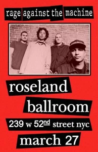 RAGE AGAINST THE MACHINE REPLICA 1993 CONCERT POSTER - Picture 1 of 1