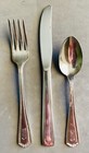 Western Airlines 3-Piece Silver Plate Silverware Set by Oneida