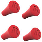 Zamienne gumowe czerwone nasadki słupkowe RAM 4-pak - pasują do wszystkich uchwytów X-Grip