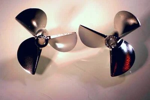 Rc Boat Power Props 50mm 1.4 pitch 3 blade CNC Aluminum Pair (LH / RH) - Imagen 1 de 1