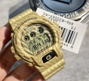Casio Men's Watch G-Shock Brown Digital Dial Resin Strap Chronograph DW6900ZB-9 - Picture 1 of 5