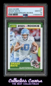 2024 Score 35th Anniversary Rookie #3 Drake Maye PSA 10 (GEM MINT) RC - Picture 1 of 2