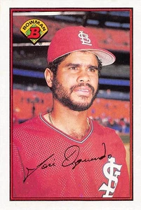 Jose Oquendo 1989 Bowman 438  St. Louis Cardinals  Baseball Card - Picture 1 of 2