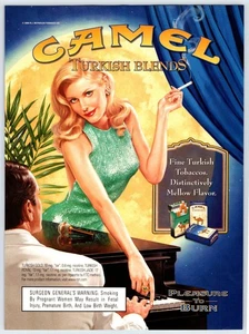 2004 PINUP GIRL CAMEL CIGARETTES Vintage 8"X11" Magazine Ad BAS30 - Picture 1 of 1