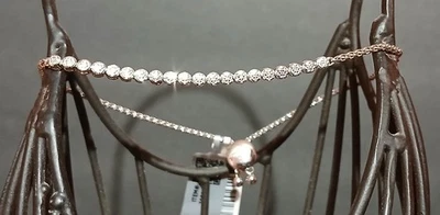 Tennis Style Bolo Diamond Bracelet .925 - Image 1 of 4