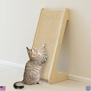 Petkaray 25,2" L-förmiger Katzenkratzer - Sisalrampe & vertikale Auflage mit Katzenminze - Bild 1 von 6