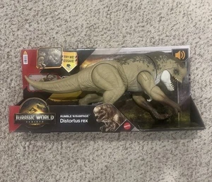 New Jurassic World Rebirth 2025 Distortus Rex Rumble'n Rampage 22in IN HAND - Picture 1 of 3