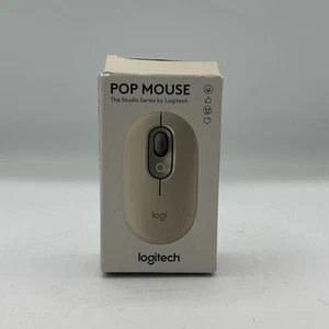 Logitech POP Mouse Silent Wireless Mouse Soft Grey Minimalist Design Mouse Only - Picture 1 of 3