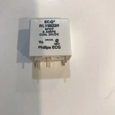 Phillips ECG Components RLY6523R Bobina de 5 Amperios 24VDC Relé Philips Foto 1 de 4