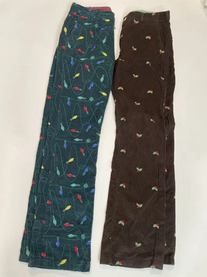 Bonobos Pants Lot Mens 34x36 Brown Green Corduroy Straight Leg Christmas - Image 1 of 4