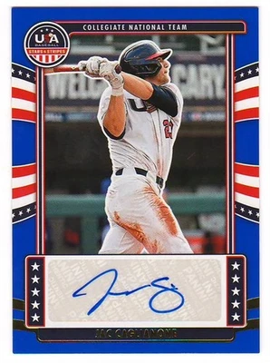 Jac Caglianone 2024 Stars & Stripes Blue Auto SN#d 019/100 Kansas City Royals RC - Image 1 of 2