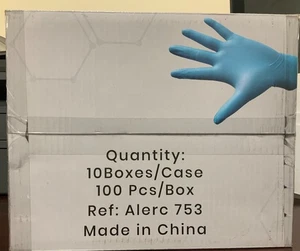 DISPOSABLE NITRILE GLOVES ( BOX -SMALL) - Picture 1 of 5