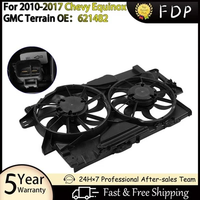 Engine Radiator Cooling Fan Assembly For 2010-17 Chevy Equinox GMC Terrain621482 — 第 1/4 张图片
