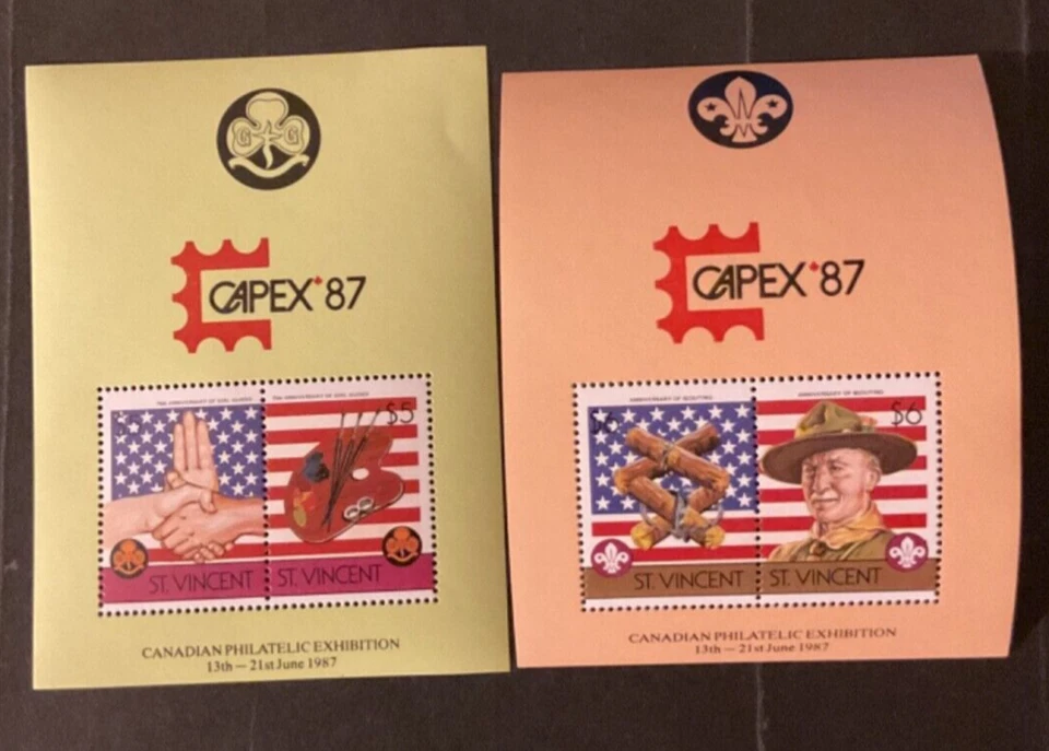 St Vincent Scott #922-922aB never hinged - Image 1 of 1