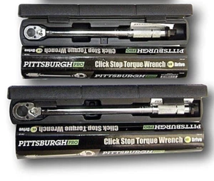 Set of 2 1/2 and 3/8 Drive Click Type Torque Wrench Snap Socket - Picture 1 of 5