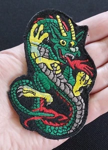 Vintage KUNG FU DRAGON TAE KWON DO KARATE Martial Arts Uniform Biker Patch - Picture 1 of 6